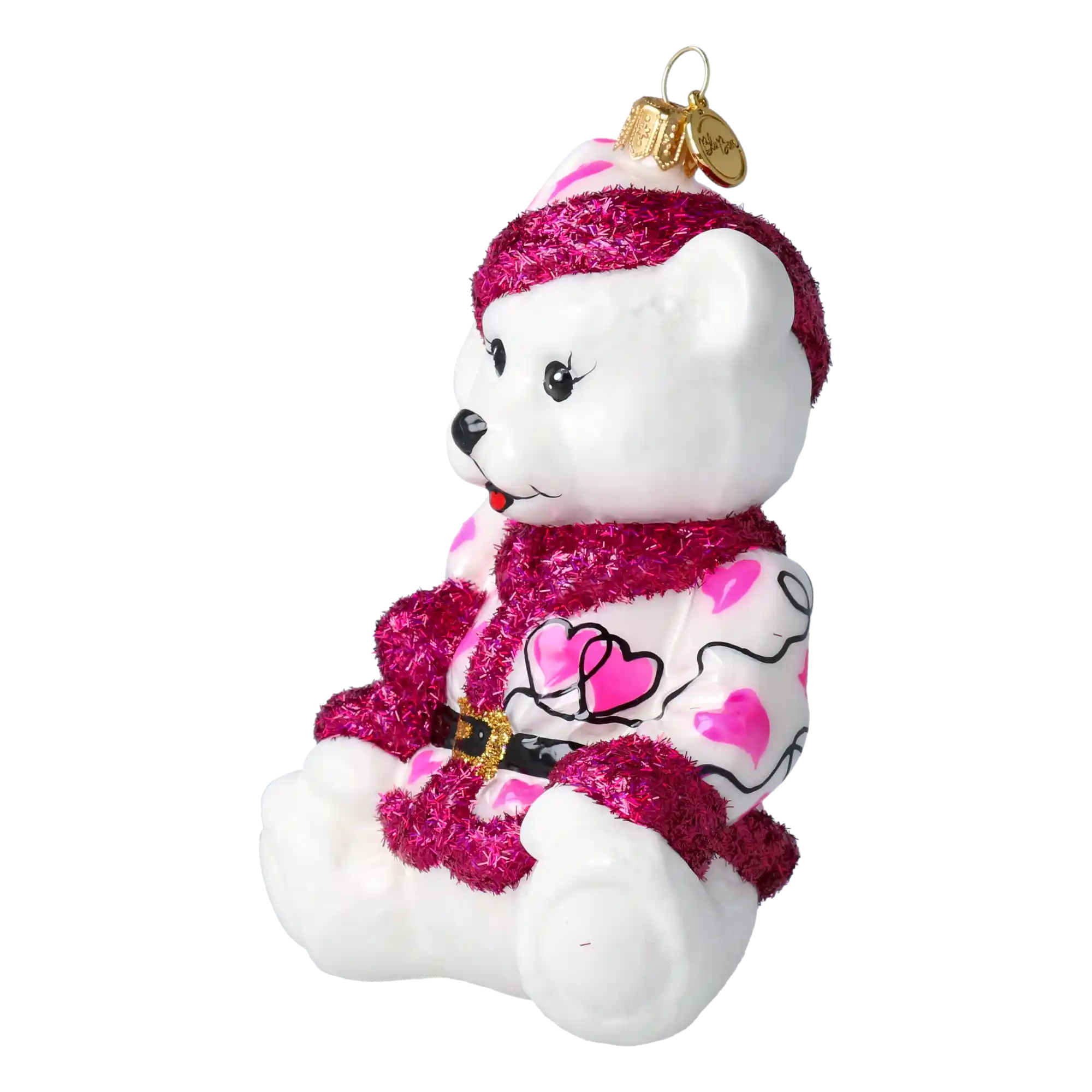 Miś W Kubraczku Szklana Ozdoba