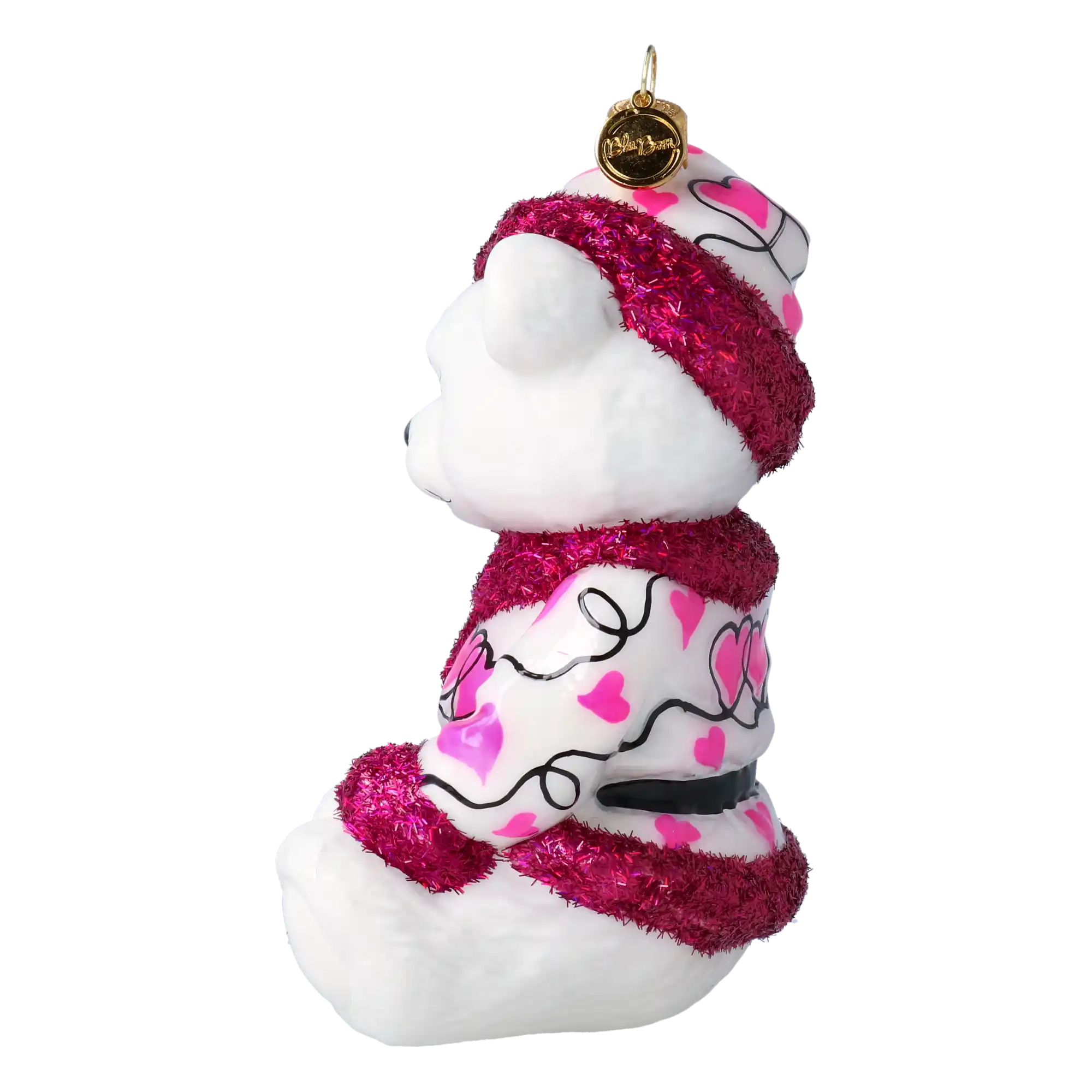 Miś W Kubraczku Szklana Ozdoba