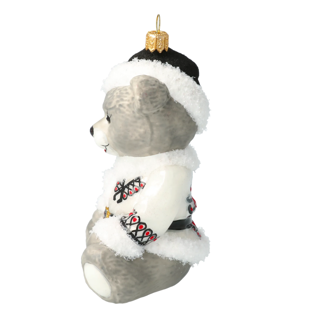 Serene Shadow Cub | Hand-Painted Glass Ornament | Blubom 2020-200