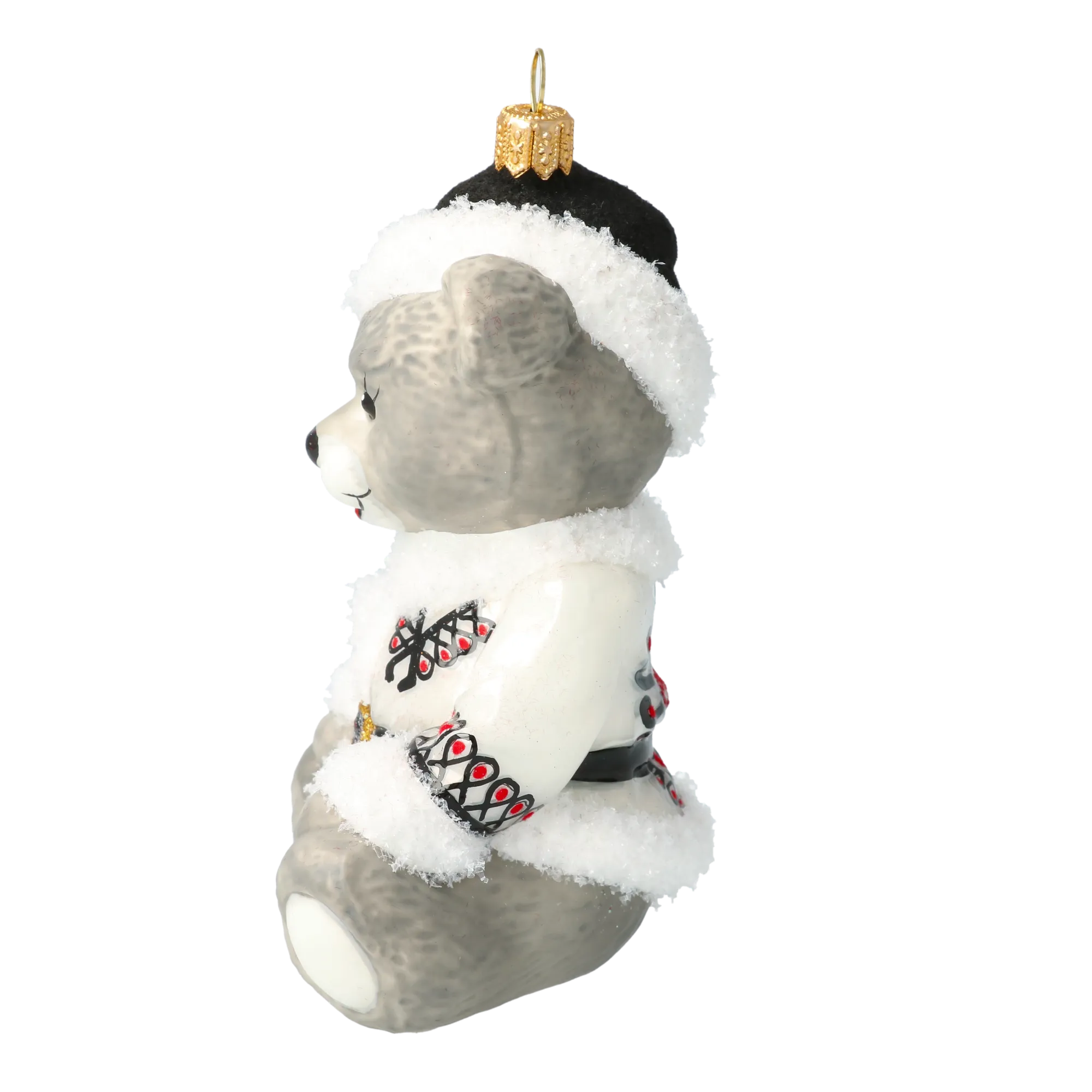 Serene Shadow Cub | Hand-Painted Glass Ornament | Blubom 2020-200
