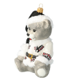 Załaduj obraz do przeglądarki galerii, Zakopane Teddy Bear. Handmade Glass Christmas ornament. 2020-200
