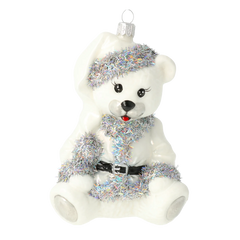 Silver Santa Teddy