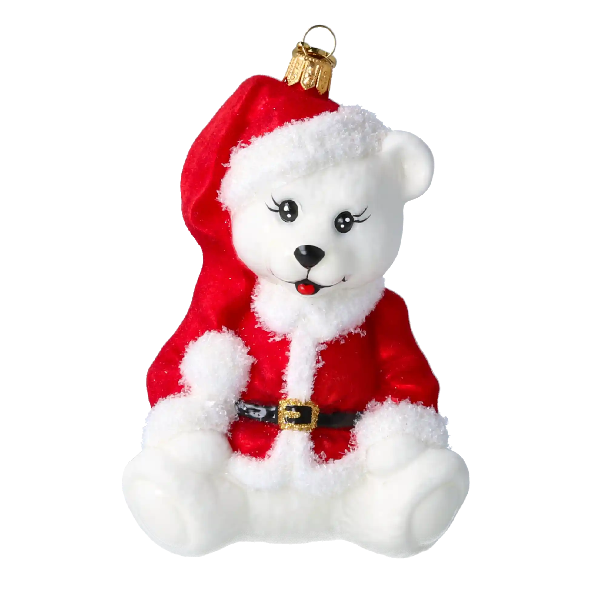 Miś W Kubraczku Szklana Ozdoba