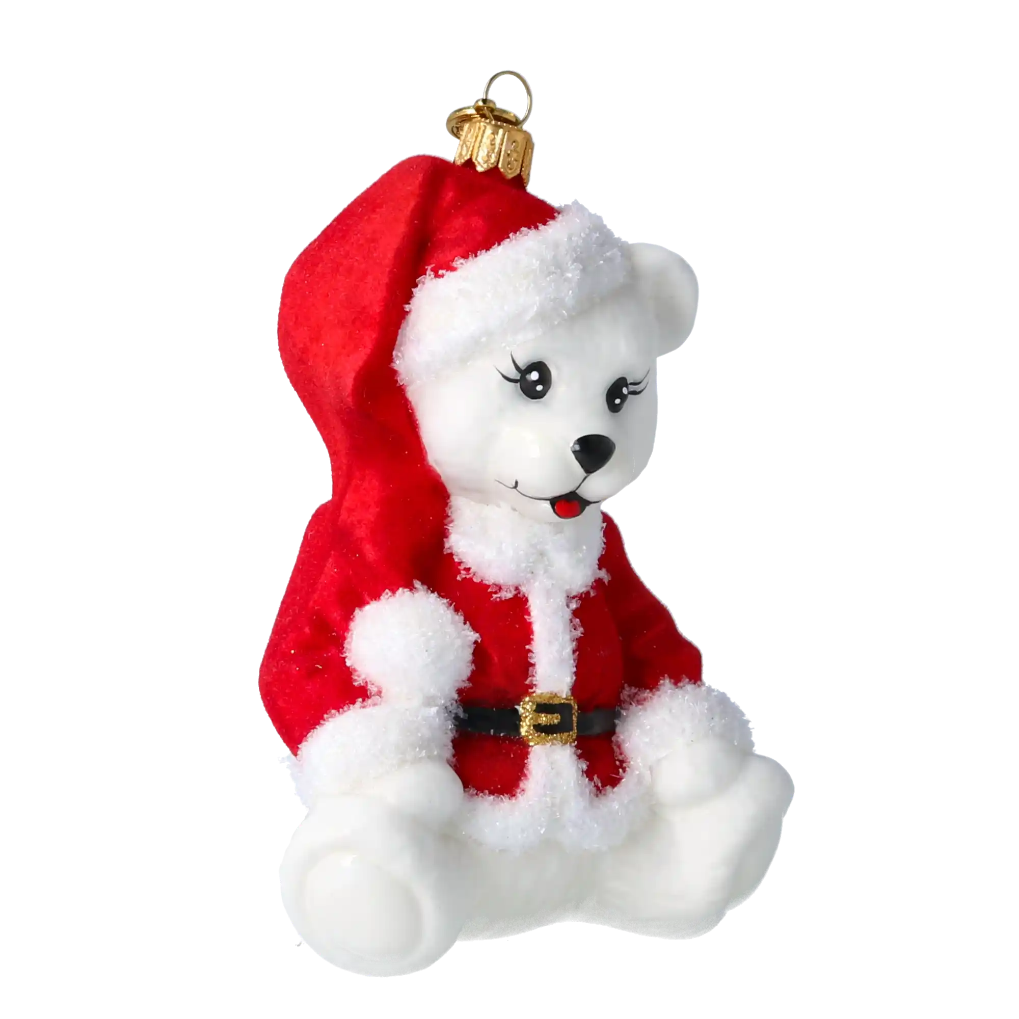 Miś W Kubraczku Szklana Ozdoba