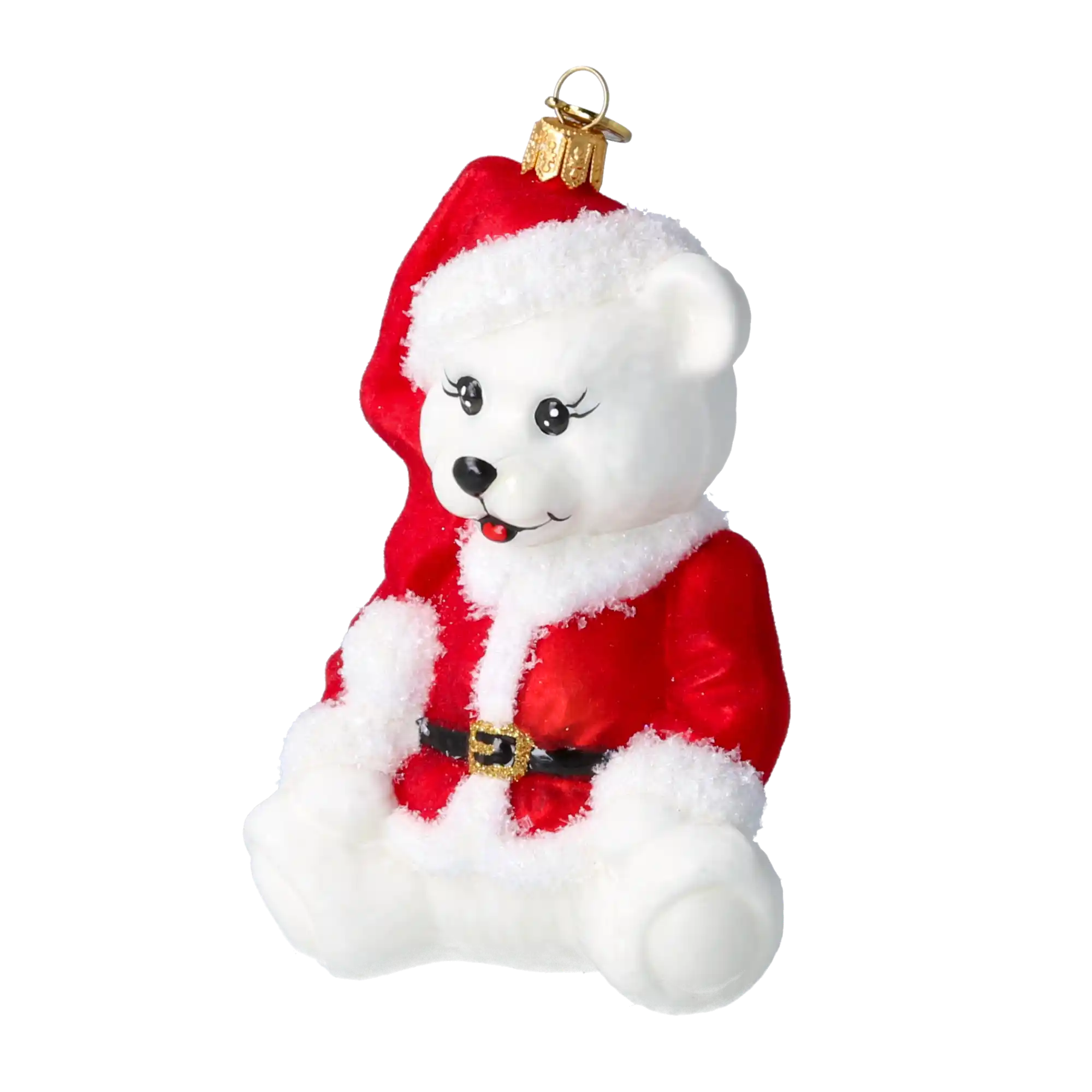 Miś W Kubraczku Szklana Ozdoba