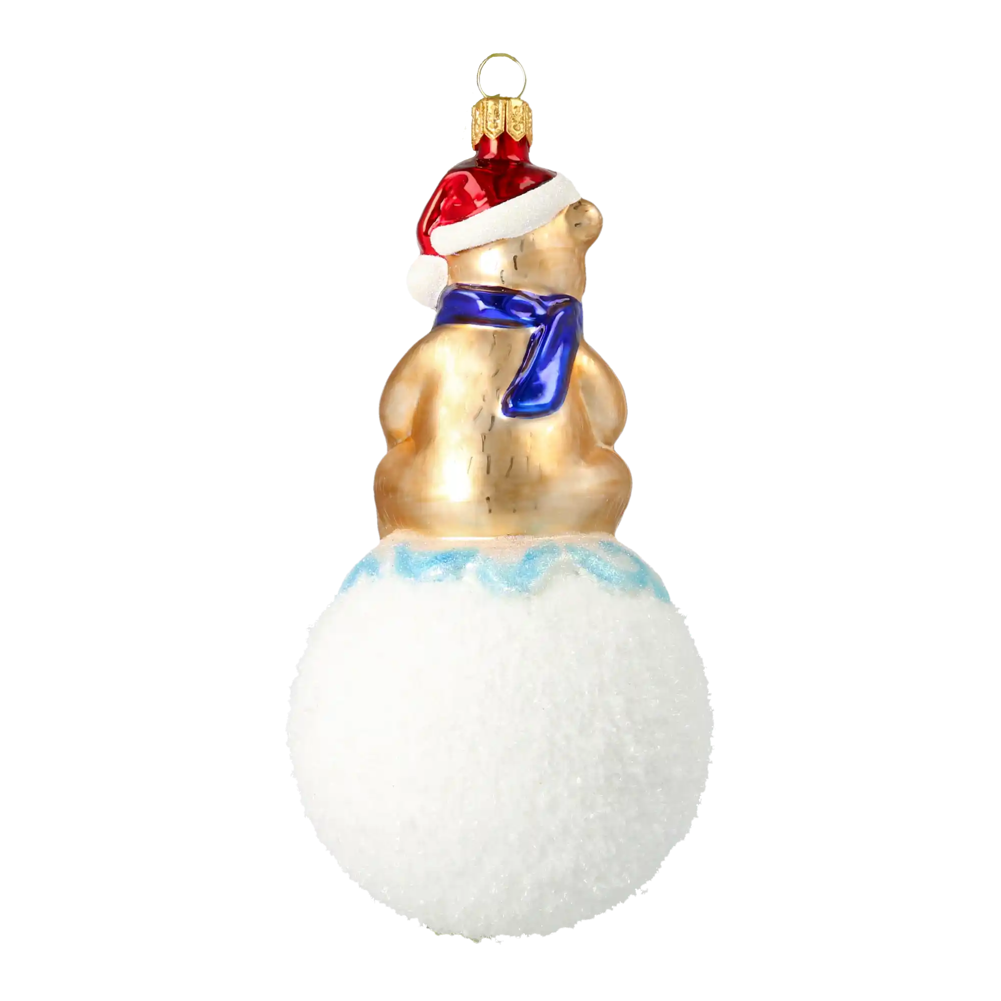 Miś i Pingwin Na Kuli Szklana Ozdoba Zimowi Przyjaciele