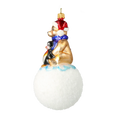Load image into Gallery viewer, Arctic Friends on Snowball Premium christmas glass ornament 2020-217
