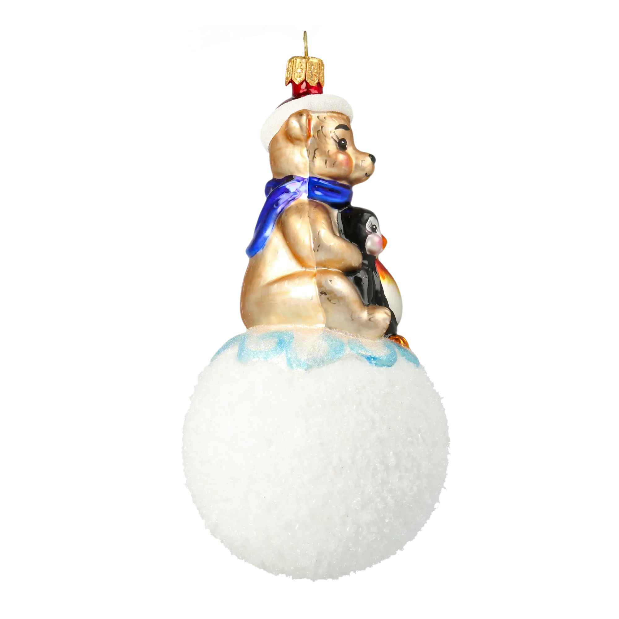 Arctic Friends on Snowball Premium christmas glass ornament 2020-217
