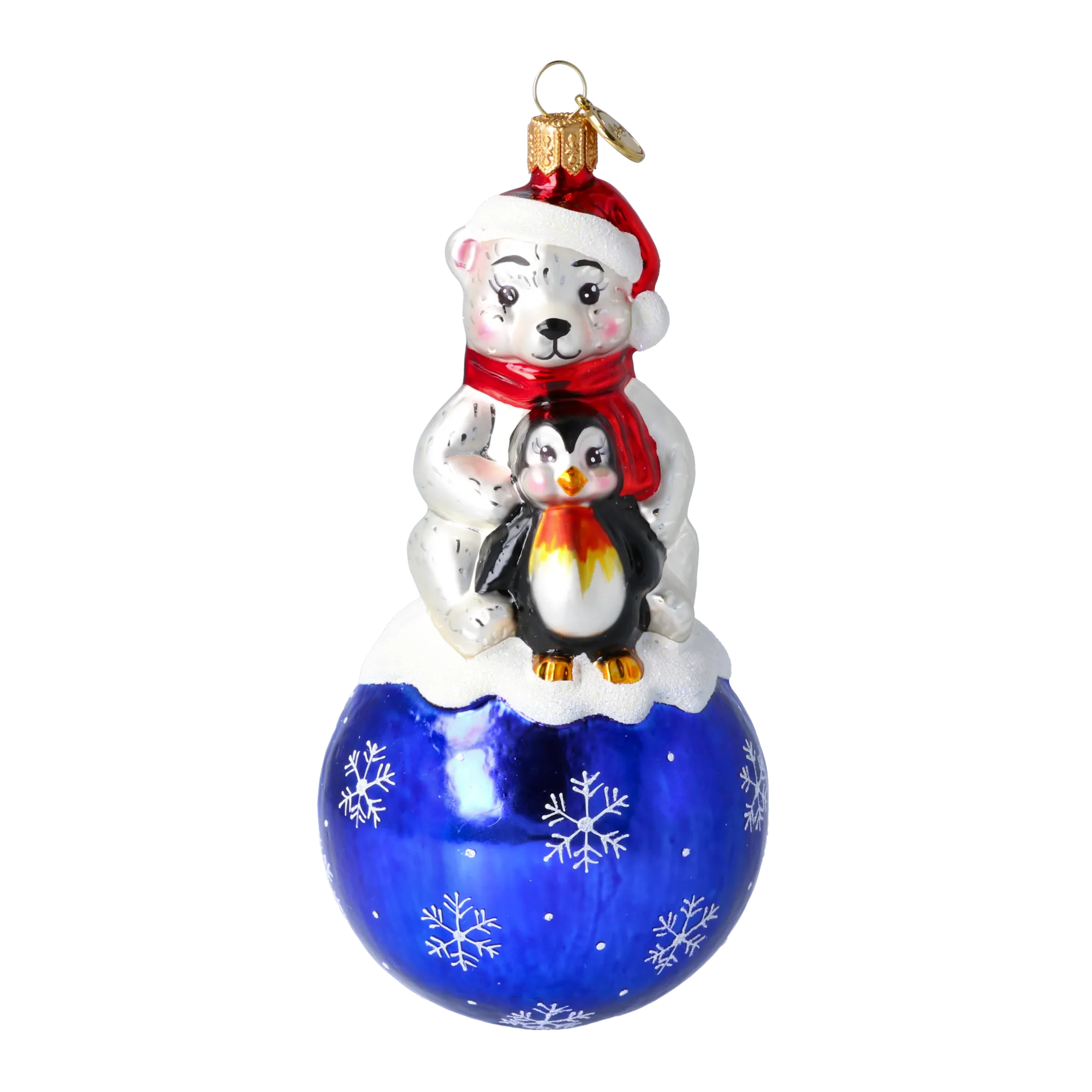Midnight Blue Arctic Friends Premium christmas glass ornament 2020-218