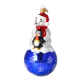 Load image into Gallery viewer, Midnight Blue Arctic Friends Premium christmas glass ornament 2020-218
