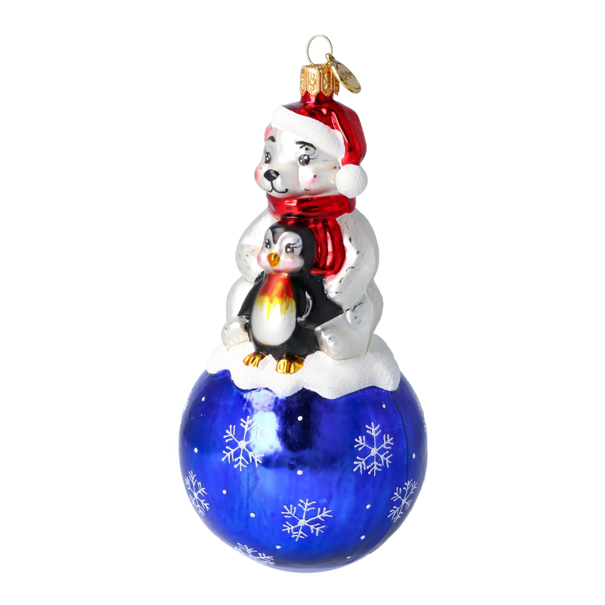 Midnight Blue Arctic Friends Premium christmas glass ornament 2020-218