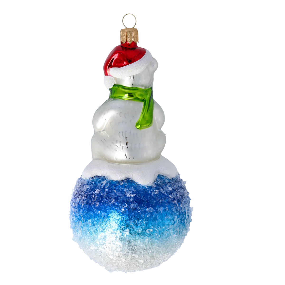 Gentle Tundra Kinship | Hand-Painted Glass Ornament | Blubom 2020-219
