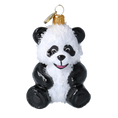 Załaduj obraz do przeglądarki galerii, Snow Panda - Glass Christmas Ornament. 2020-222
