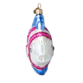 Załaduj obraz do przeglądarki galerii, Magenta Striped Pearl Fish Premium christmas glass ornament 2020-227
