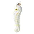 Load image into Gallery viewer, Gilded Ivory Seahorse Premium christmas glass ornament 2020-233
