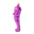 Load image into Gallery viewer, Amethyst Gilded Seahorse Premium christmas glass ornament 2020-236
