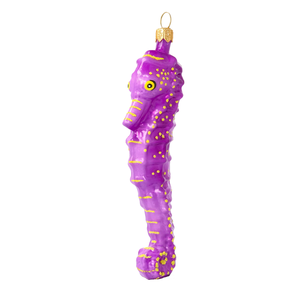 Violet Sovereign Seafarer | Hand-Painted Glass Ornament | Blubom 2020-236