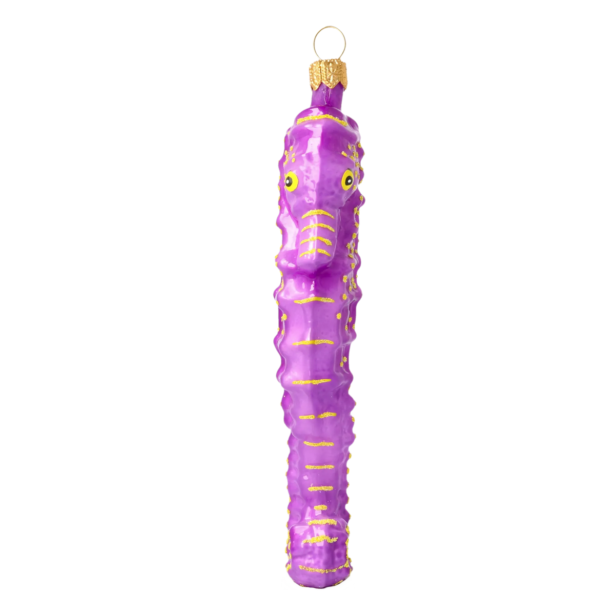Violet Sovereign Seafarer | Hand-Painted Glass Ornament | Blubom 2020-236