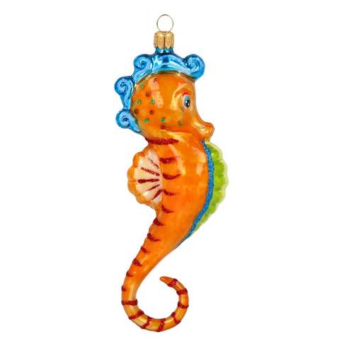 Amber Tide Sovereign | Hand-Painted Glass Ornament | Blubom 2020-238