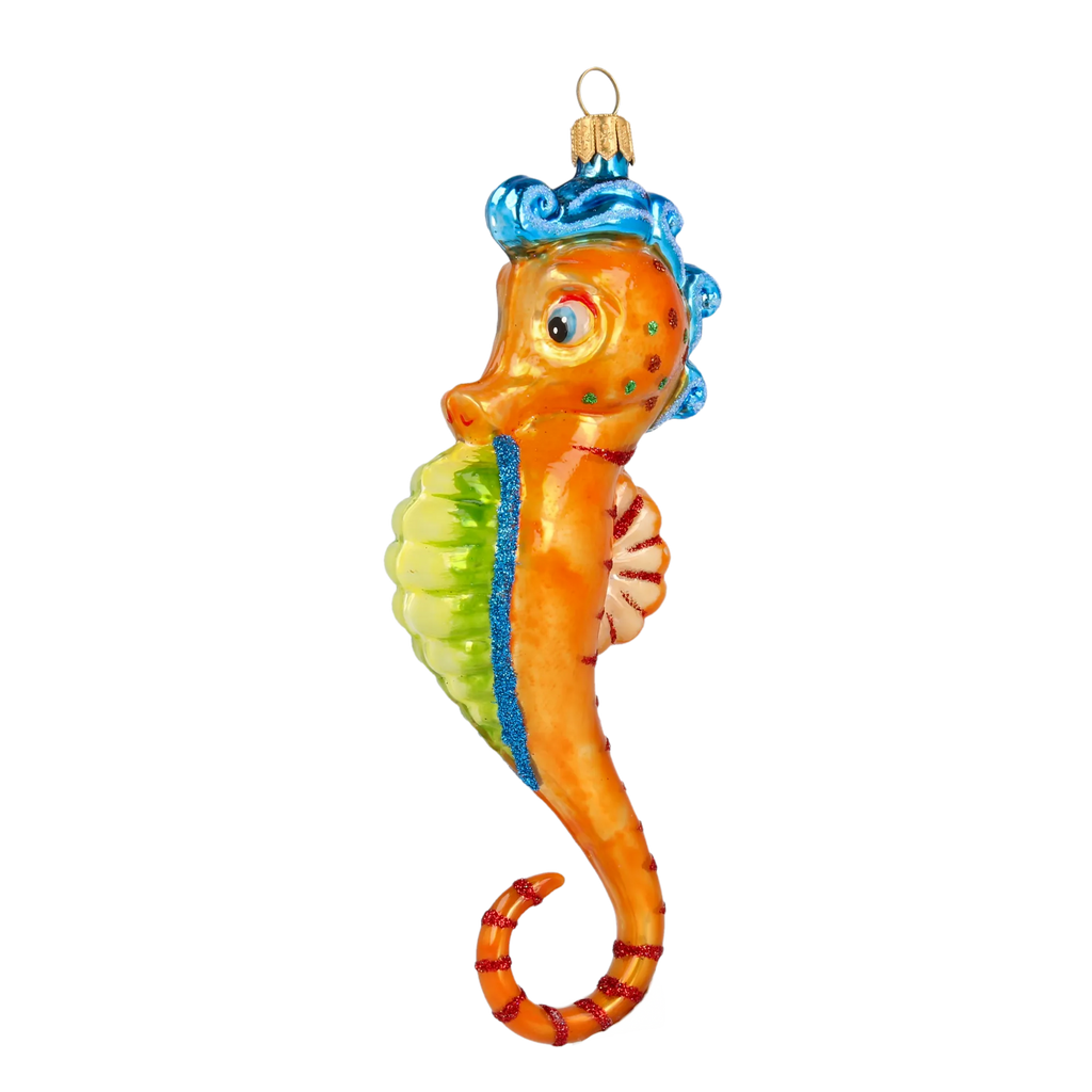 Amber Tide Sovereign | Hand-Painted Glass Ornament | Blubom 2020-238