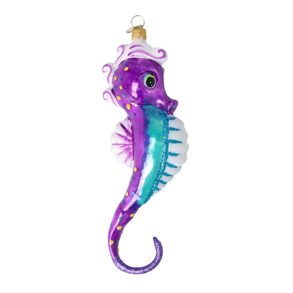 Violet Tide Sovereign | Hand-Painted Glass Ornament | Blubom 2020-239