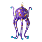 Knowing Indigo Voyager | Hand-Painted Glass Ornament | Blubom 2020-244