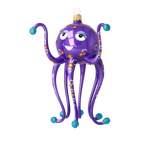 Knowing Indigo Voyager | Hand-Painted Glass Ornament | Blubom 2020-244