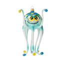 Bold Cerulean Trickster | Hand-Painted Glass Ornament | Blubom 2020-245