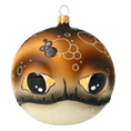 Załaduj obraz do przeglądarki galerii, Fish Ball. Handmade Glass Christmas ornament. 2020-246
