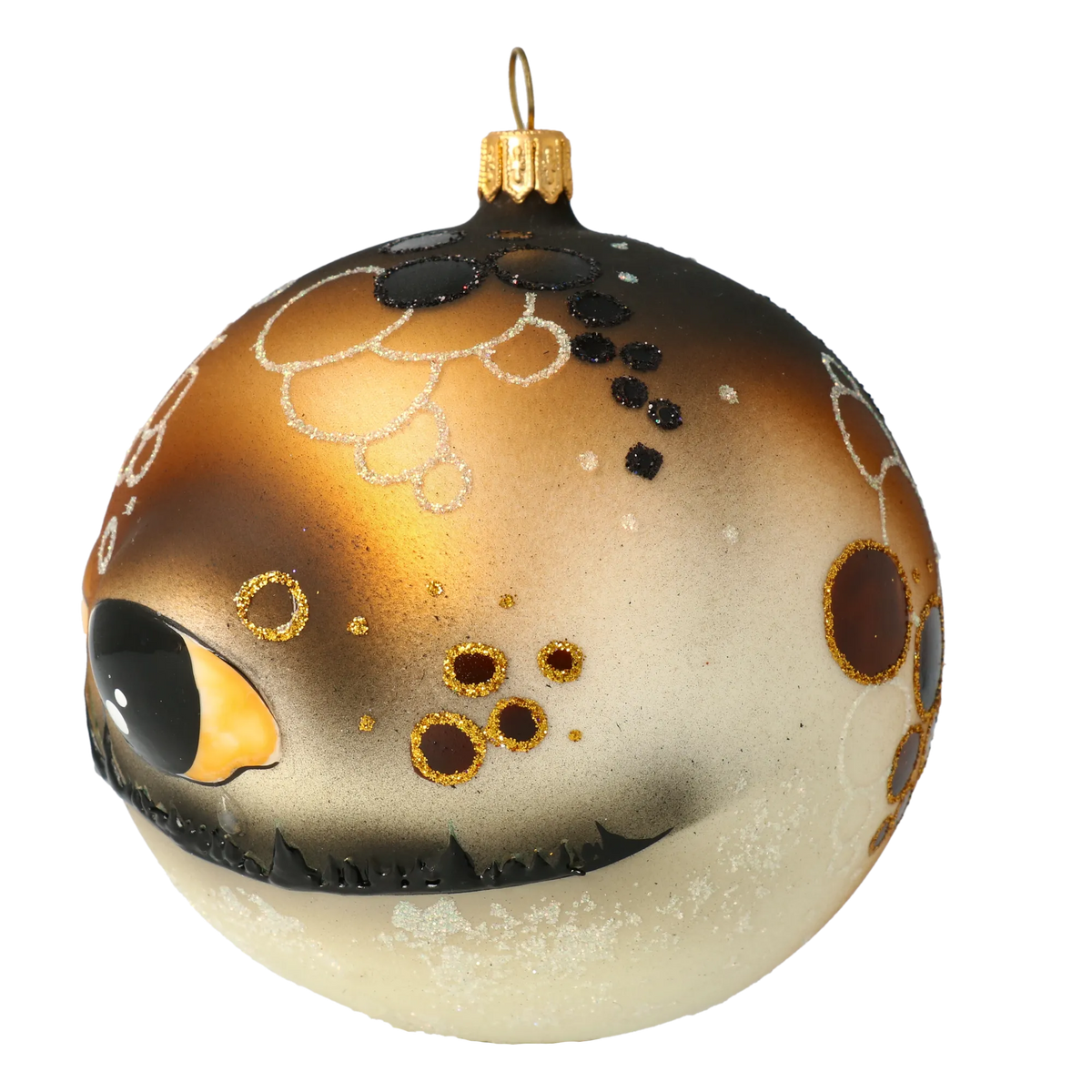Amber Curiosity | Hand-Painted Glass Ornament | Blubom 2020-246