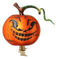 Załaduj obraz do przeglądarki galerii, Pumpkin Psotka. Handmade Glass Christmas ornament. 2020-249
