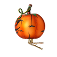 Załaduj obraz do przeglądarki galerii, Pumpkin Psotka. Handmade Glass Christmas ornament. 2020-249
