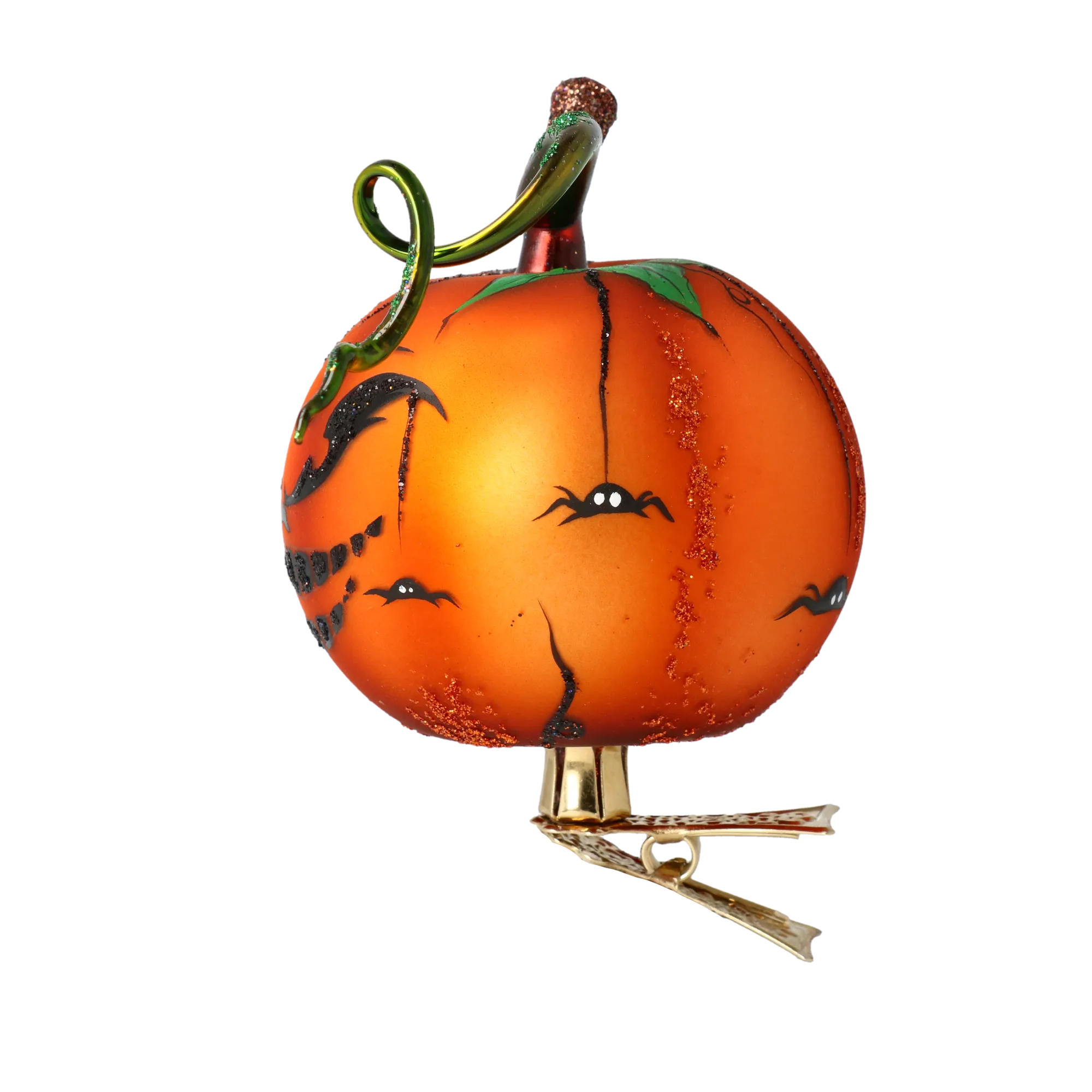 Pumpkin Psotka. Handmade Glass Christmas ornament. 2020-249