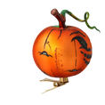 Załaduj obraz do przeglądarki galerii, Pumpkin Psotka. Handmade Glass Christmas ornament. 2020-249
