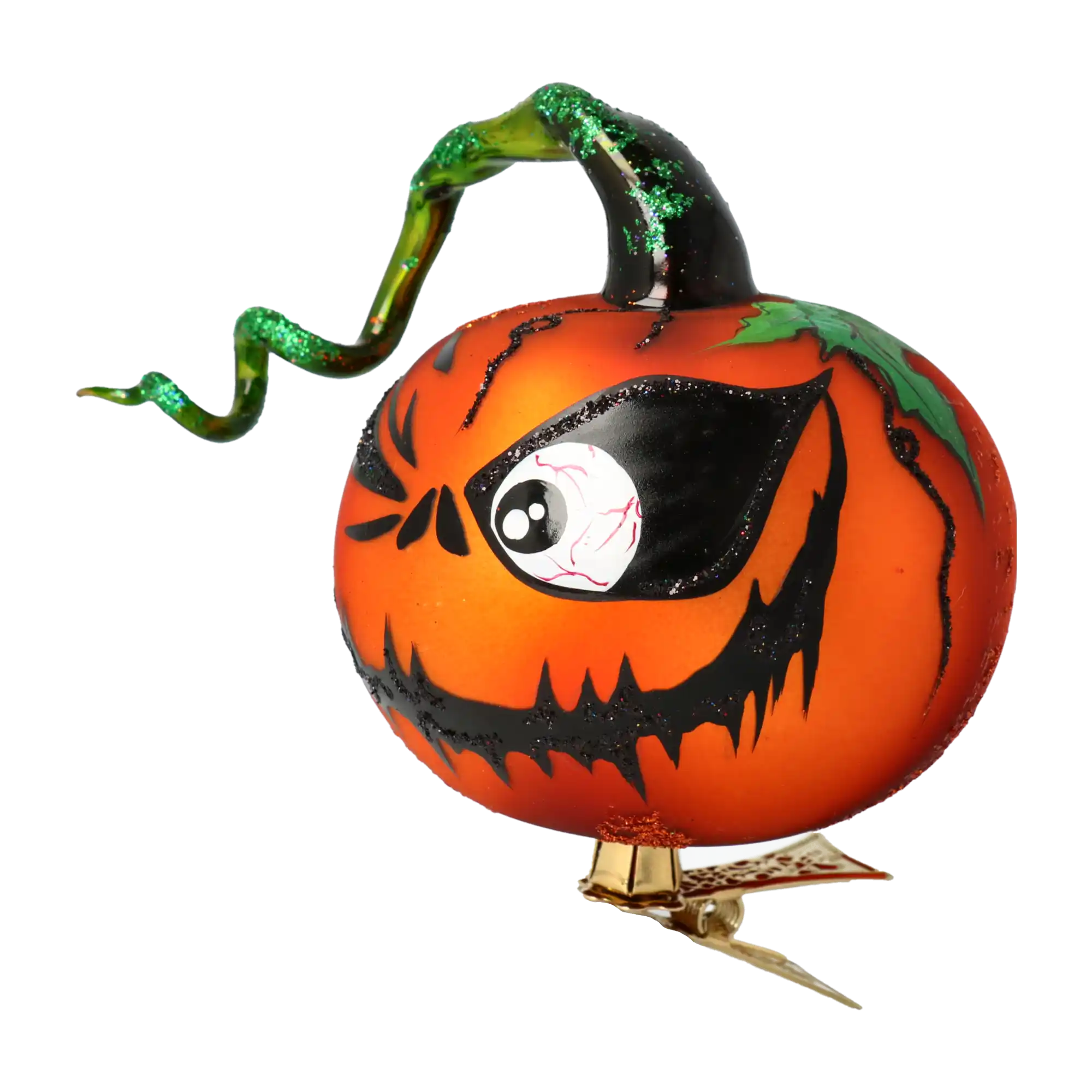 Ręcznie wykonana szklana ozdoba świąteczna Dyniowe Psoty