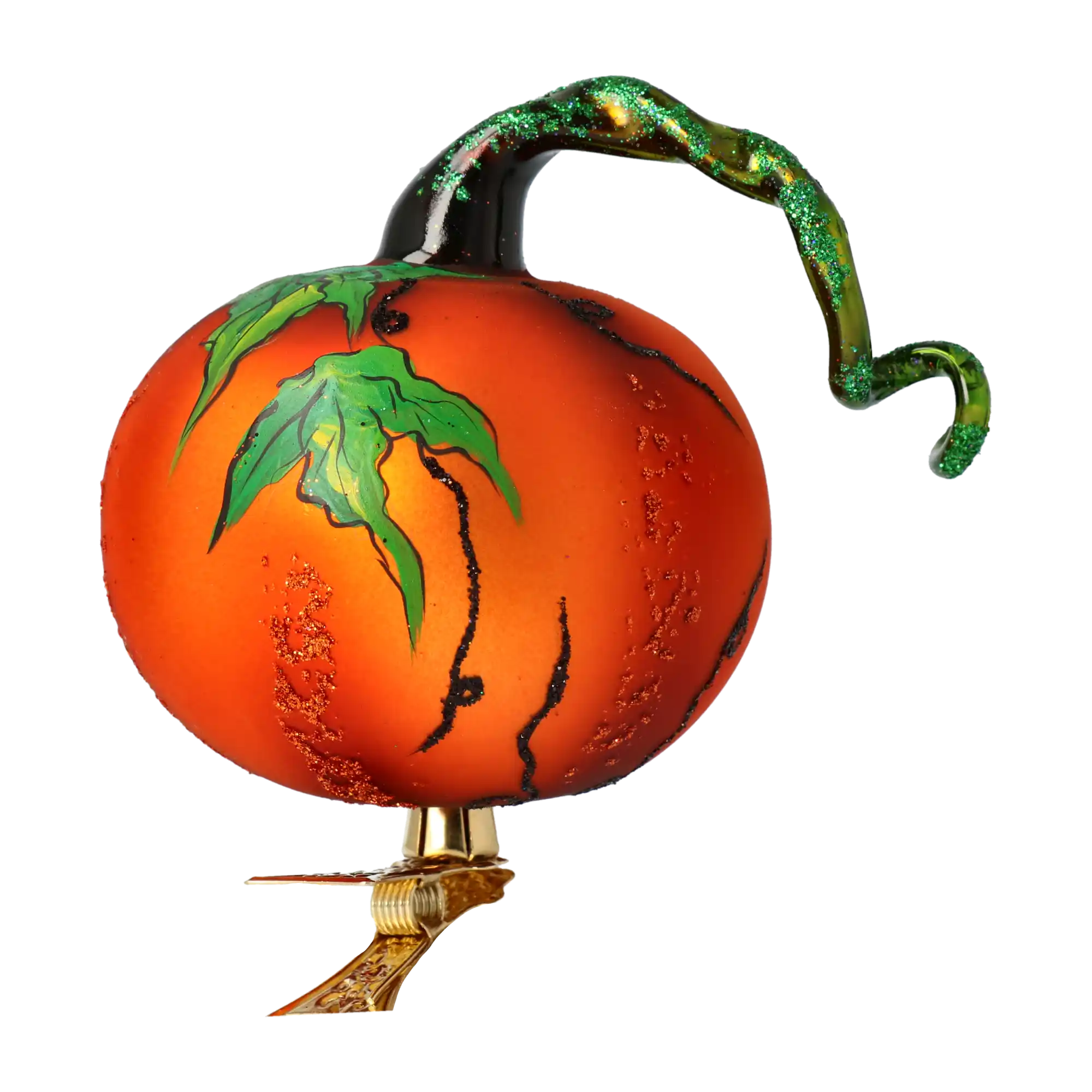 Ręcznie wykonana szklana ozdoba świąteczna Dyniowe Psoty