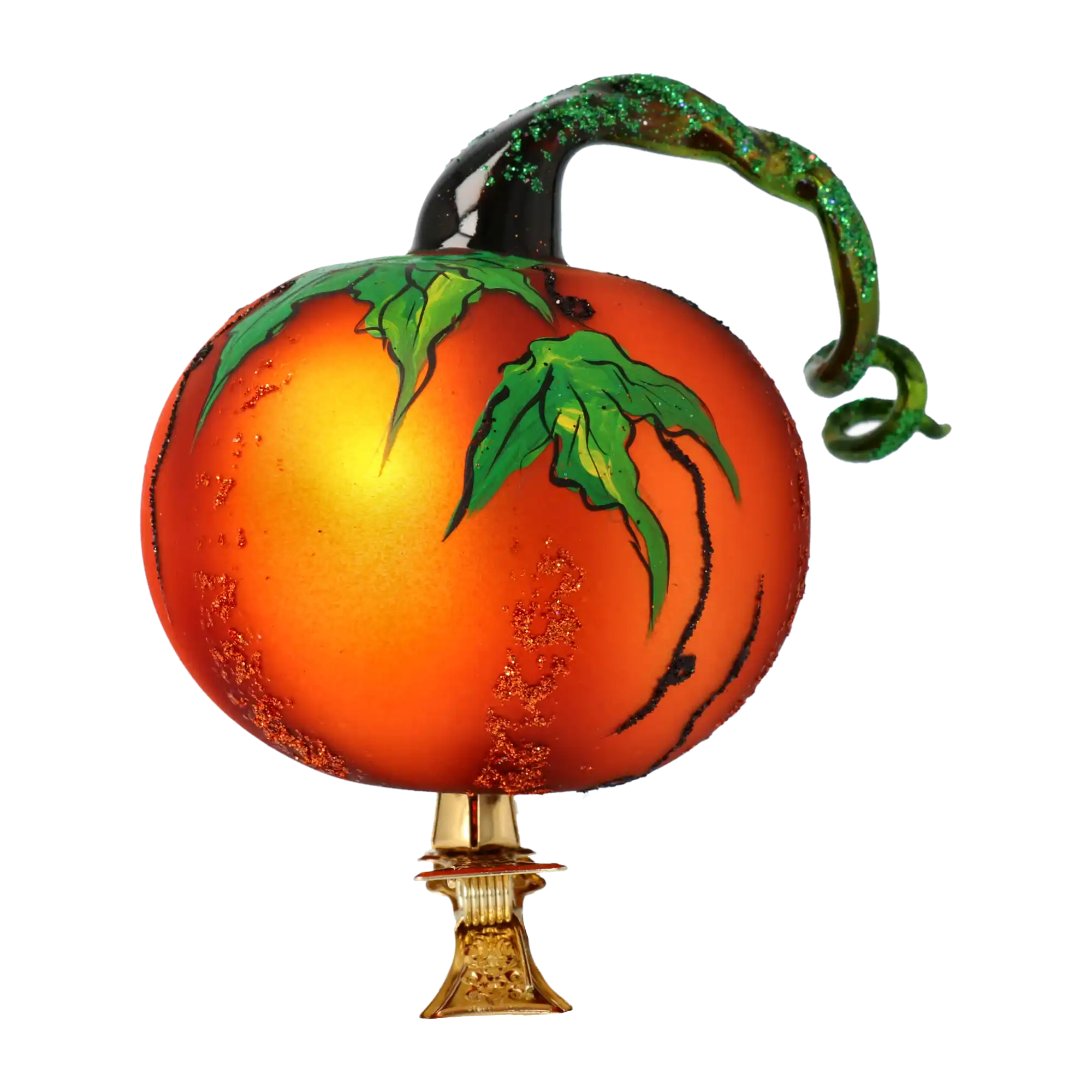 Ręcznie wykonana szklana ozdoba świąteczna Dyniowe Psoty