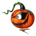 Załaduj obraz do przeglądarki galerii, Pumpkin Mischief Handmade Glass Christmas ornament 2020-250
