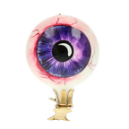 Awakened Violet Gaze | Hand-Painted Glass Ornament | Blubom 2020-251