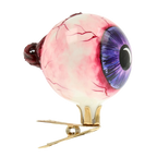 Awakened Violet Gaze | Hand-Painted Glass Ornament | Blubom 2020-251
