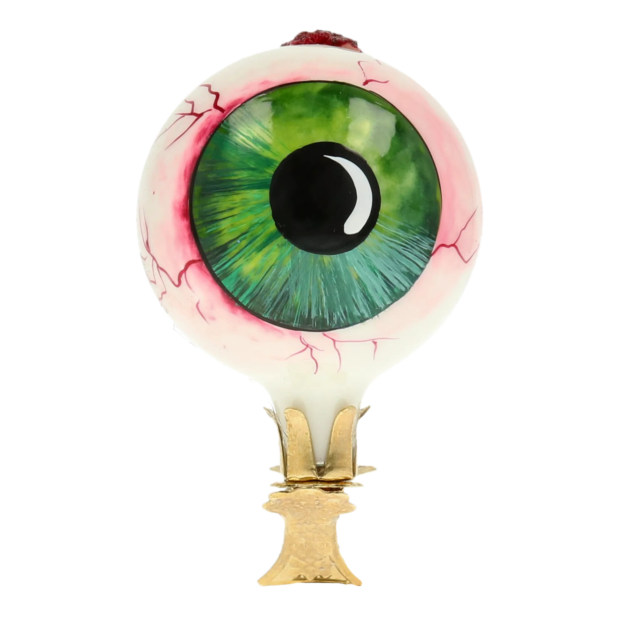 Emerald Green Gaze Premium christmas glass ornament 2020-252