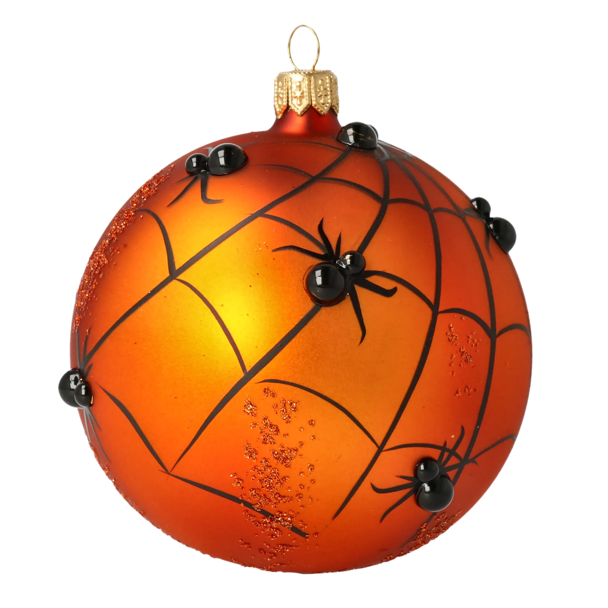 Sphere Web. Handmade Glass Christmas ornament. 2020-257