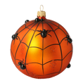 Load image into Gallery viewer, Sphere Web. Handmade Glass Christmas ornament. 2020-257
