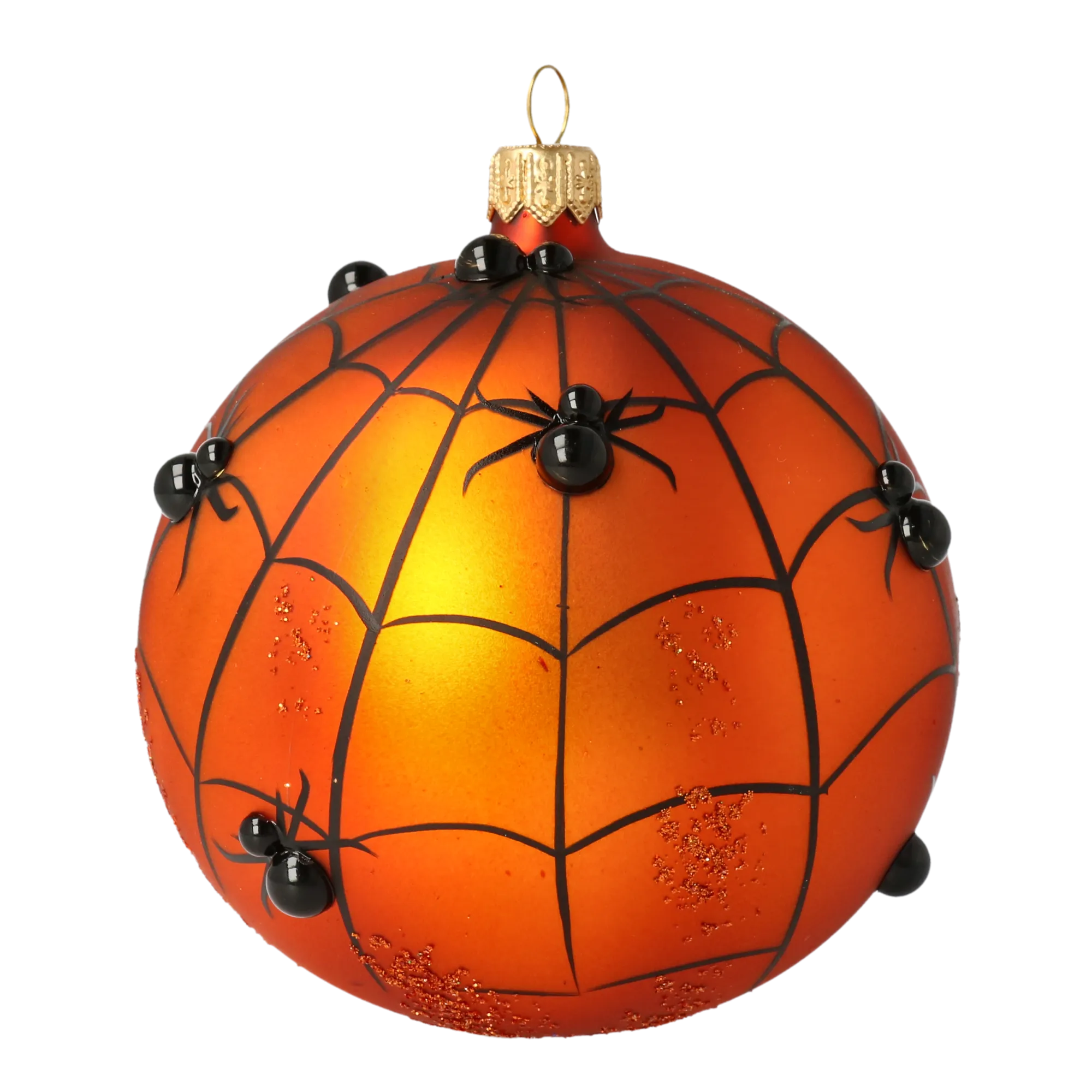 Sphere Web. Handmade Glass Christmas ornament. 2020-257
