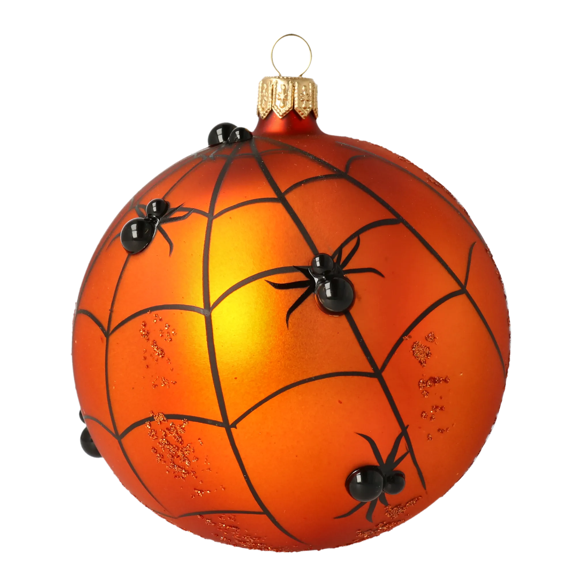 Sphere Web. Handmade Glass Christmas ornament. 2020-257