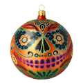 Saffron Ancestral Echo | Hand-Painted Glass Ornament | Blubom 2020-260