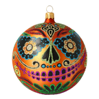 Saffron Ancestral Echo | Hand-Painted Glass Ornament | Blubom 2020-260