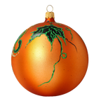 Saffron Ancestral Echo | Hand-Painted Glass Ornament | Blubom 2020-260