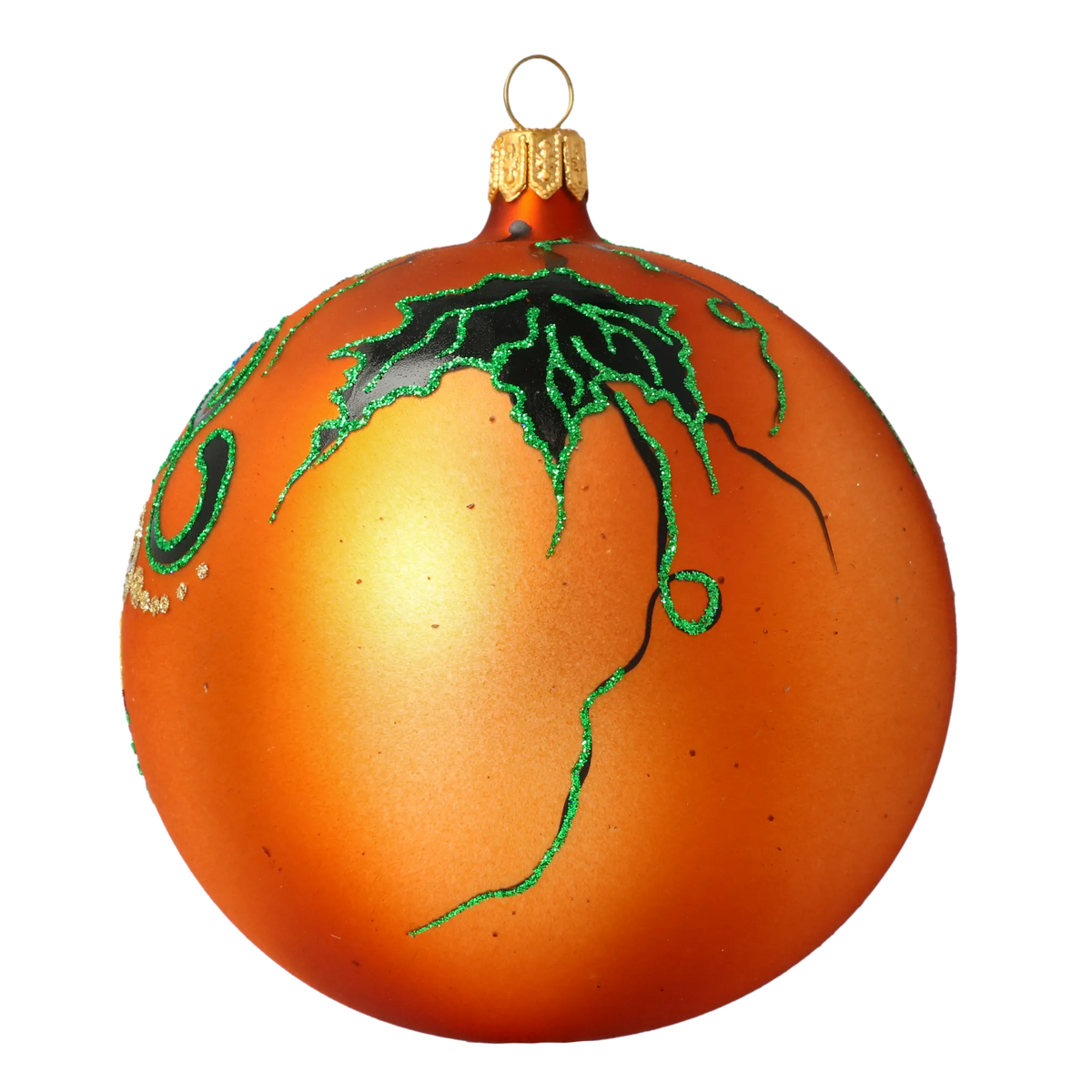 Saffron Ancestral Echo | Hand-Painted Glass Ornament | Blubom 2020-260