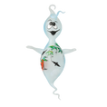 Załaduj obraz do przeglądarki galerii, Fairy Tale Halloween Ghost. Handmade Glass Christmas ornament. 2020-263
